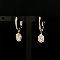 Earrings Woman in White Gold Diamante Cianfrone Gioielli OIS521
